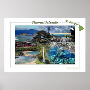 Hawaii Islands Poster