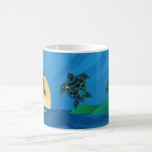 Hawaii Islands Turtle Magic Mug