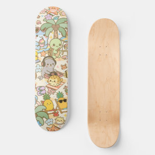 Hawaii Kawaii beach rave Skateboard