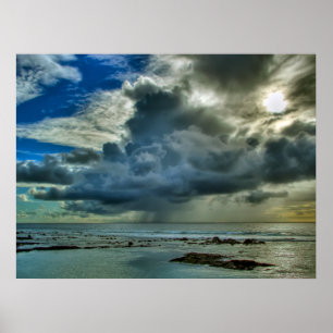 Hawaii Kona Coast Squall Poster