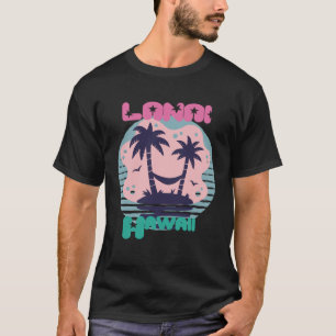 Hawaii Lanai Vacation Palm trees Beach Ocean T-Shirt