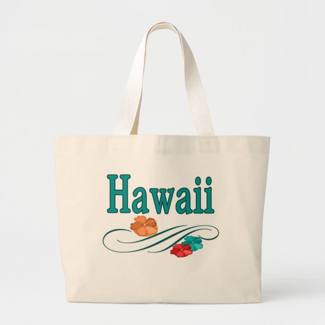Hawaii Large Tote Bag (Front)