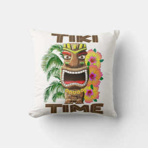 Hawaii Luau Tiki Time Cushion