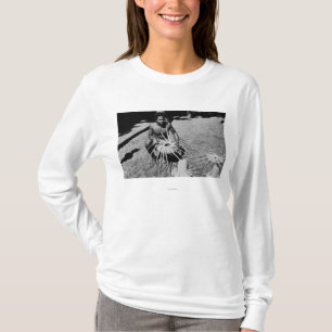 Hawaii - Man Making Coconut Hats Photograph T-Shirt