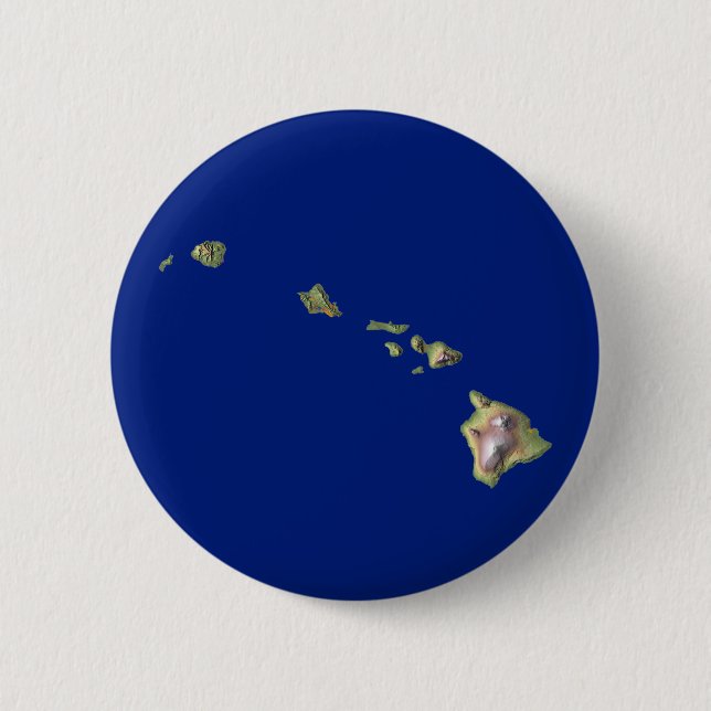 Hawaii Map Button (Front)