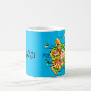 Hawaii Map Mug