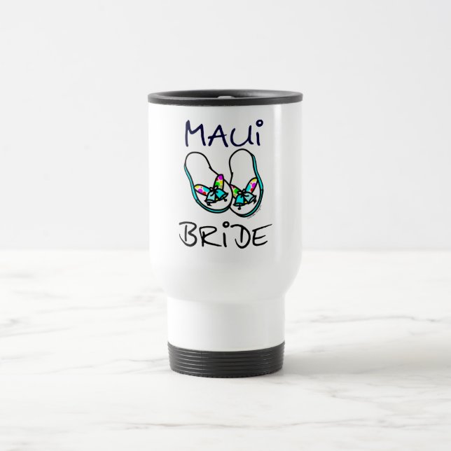 Hawaii Maui Bride Travel Mug (Center)