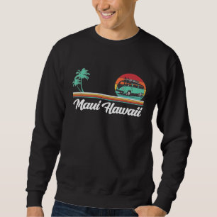 Hawaii Maui Retro Surf Van Vintage Hawaiian Premi Sweatshirt