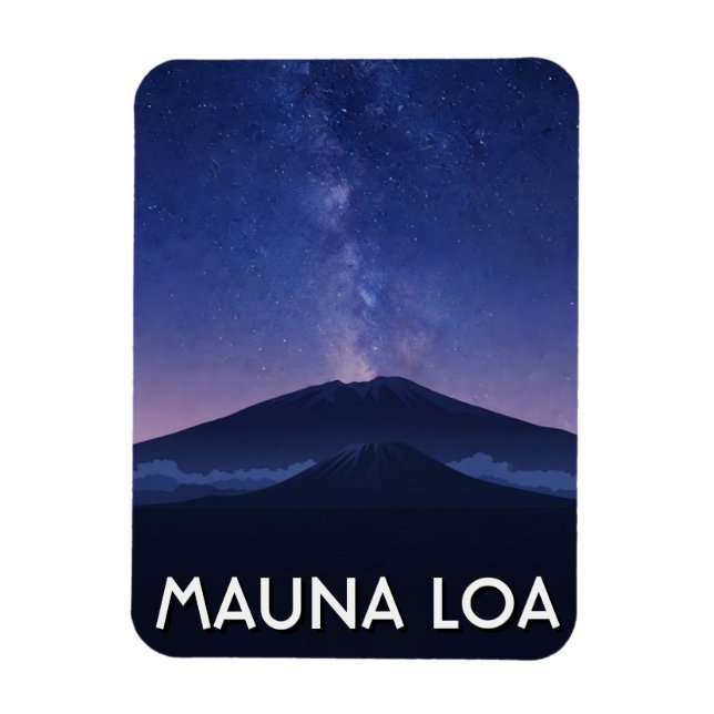 Hawaii Mauna Loa Travel Magnet (Vertical)