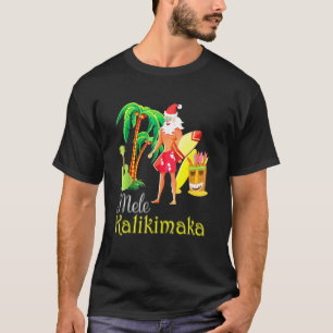 Hawaii Mele Kalikimaka Santa Surfing Christmas Ug T-Shirt