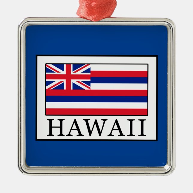 Hawaii Metal Tree Decoration (Front)