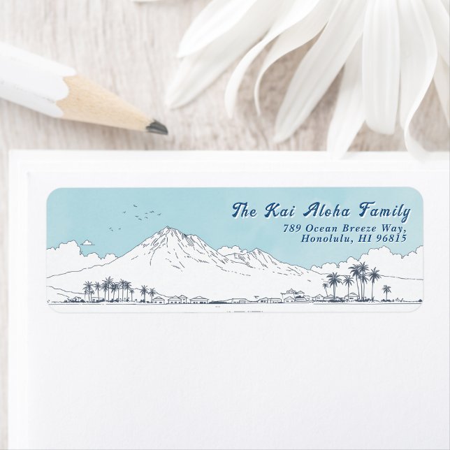 Hawaii Mountain Blue sky- Return Customizable (Creator Uploaded)