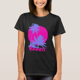 Hawaii Night Life Palms and Beach T-Shirt