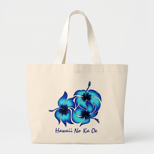 Hawaii No Ka Oe Beach Bag (Front)