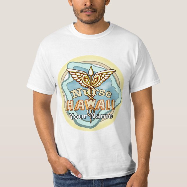 Hawaii Nurse Caduceus T-Shirt (Front)