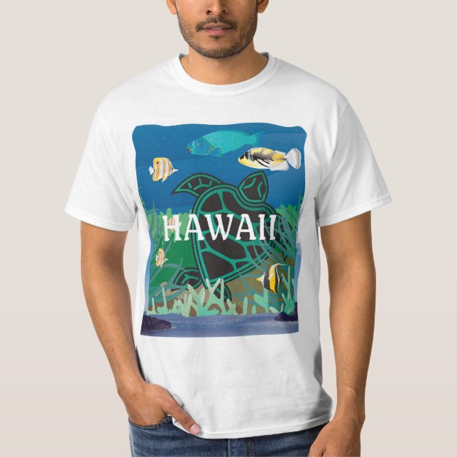 Hawaii Oahu Island T-Shirt (Front)
