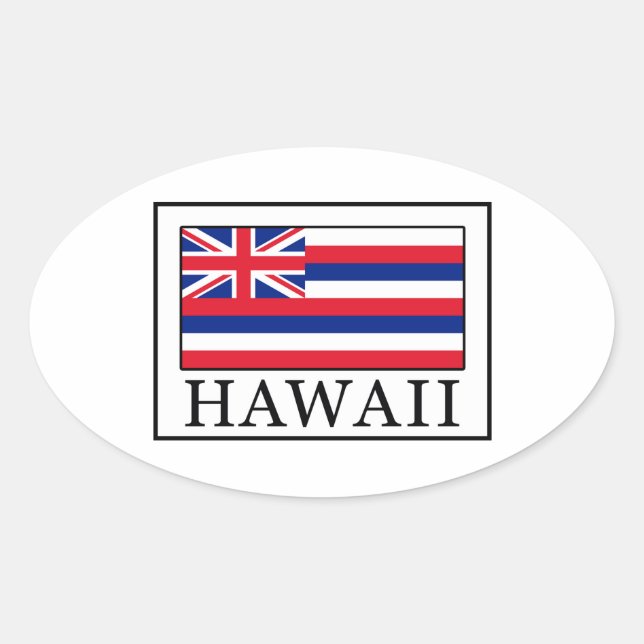 Hawaii Oval Sticker (Front)