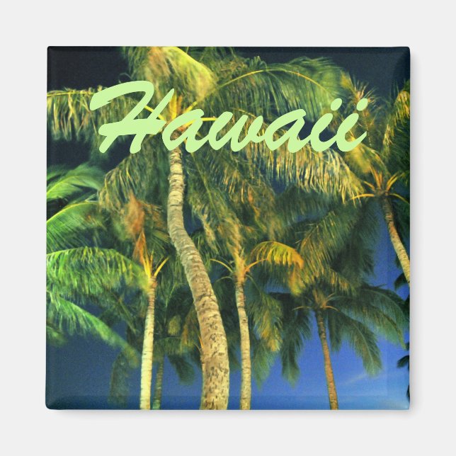 Hawaii Palm Tree Magnet (Front)