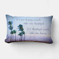 Hawaii Palm Trees Thankful People Are Happy Quote 