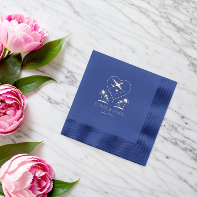 Hawaii Passport Foil Napkins (Insitu (Wedding))