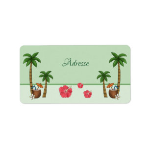 Hawaii personalized label