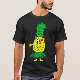 Hawaii Pineapple Hula Dance Cool Polynesian Gift T-Shirt