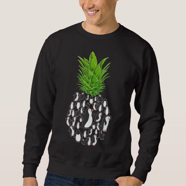 Hawaii Pineapple Penguins Sweatshirt (Front)