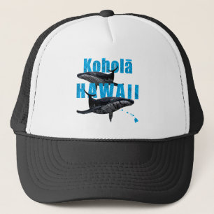 HAWAII POLYNESIAN TRIBAL HUMPBACKS HAWAII ISLANDS TRUCKER HAT