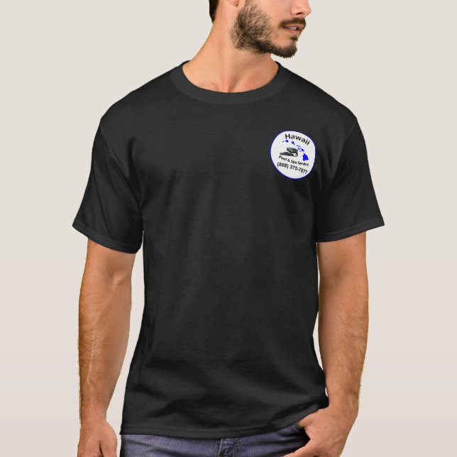 Hawaii Pool and Spa Dark Tee (Front)