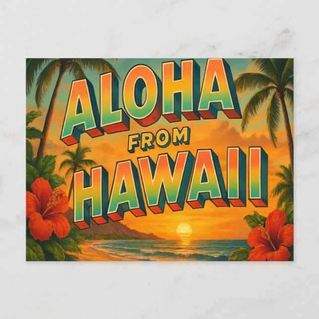 Hawaii Postcard (Front)