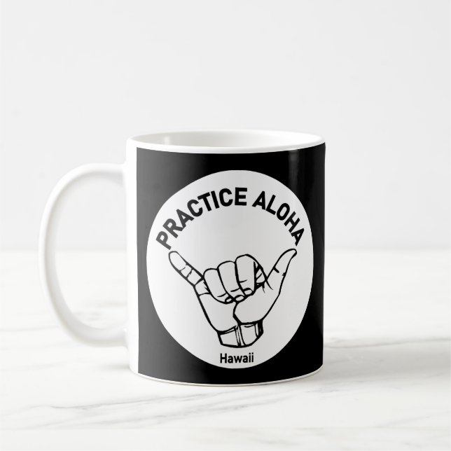 Hawaii Practice Aloha Shaka (Hang loose) Coffee Mug (Left)