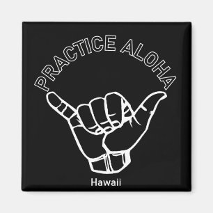 Hawaii Practice Aloha Shaka (Hang loose) Magnet