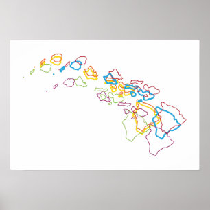 hawaii pride blur poster