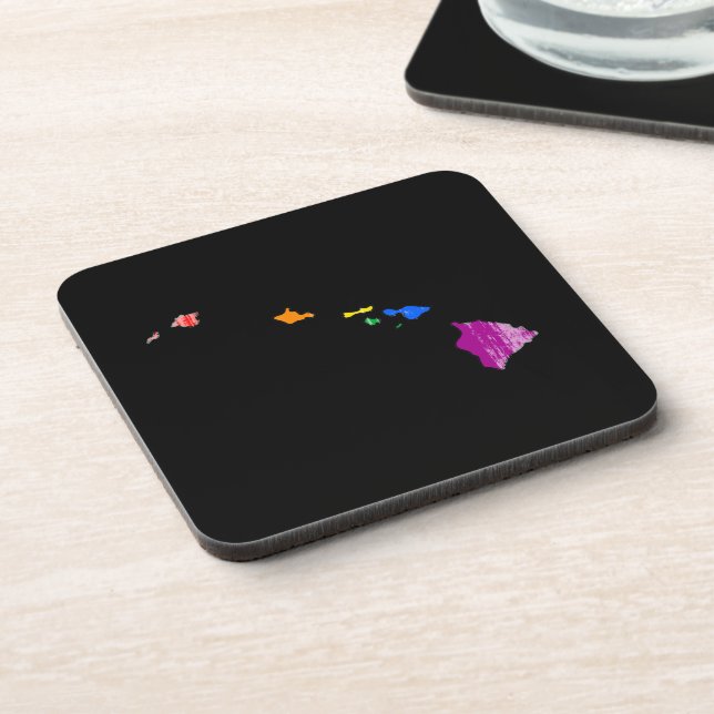 HAWAII PRIDE - DISTRESSED -.png Coaster (Left Side)