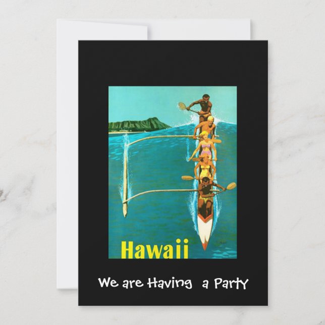 Hawaii Private Party Invitation (Front)