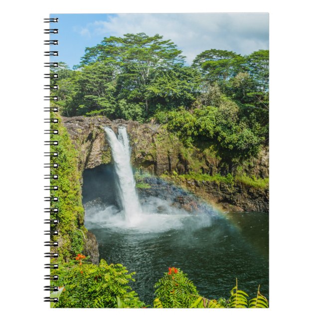 Hawaii, Rainbow Falls in Hilo Notebook (Front)
