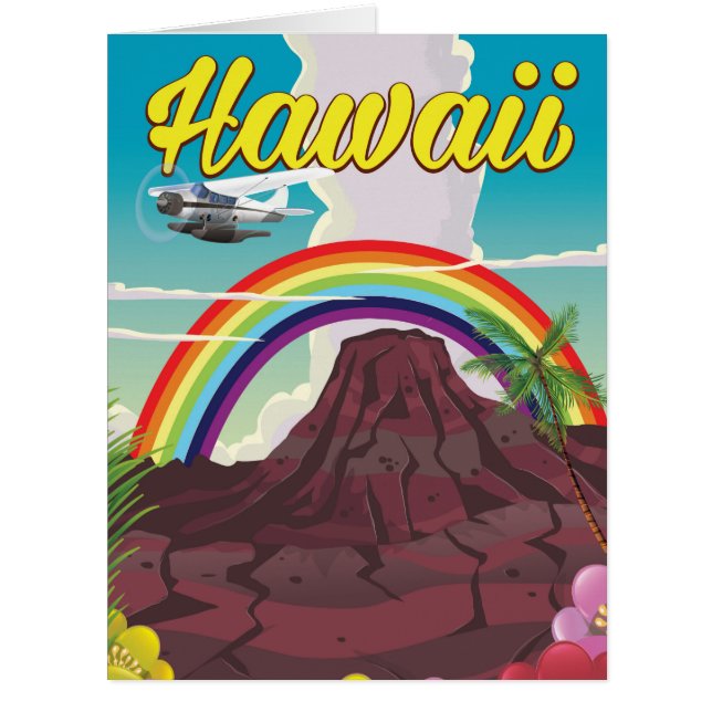 Hawaii Rainbow travel poster (Front)