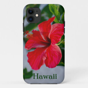 Hawaii Red Hibiscus Case-Mate iPhone Case