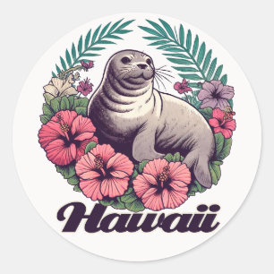 Hawaii Retro Monk Seal Hawaiian               seal