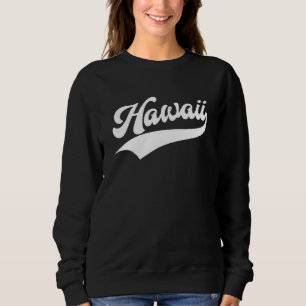 Hawaii  Retro Throwback Design  Classic Sweatshirt