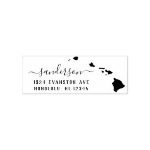 Hawaii Return Address Stamp Self-Inking