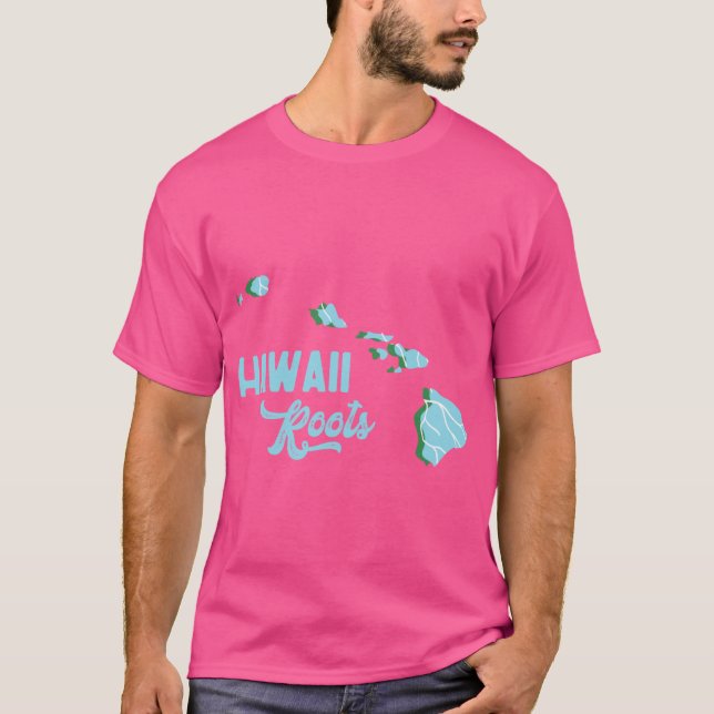 Hawaii Roots Aqua Green T-Shirt (Front)