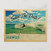 Hawaii Save The Date Surfing