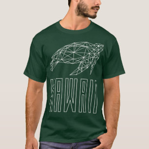 Hawaii Sea Turtle Geo White TShirt