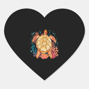 Hawaii sea turtle ocean animal turtle heart sticker