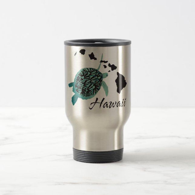 Hawaii Sea Turtle Travel Mug (Center)