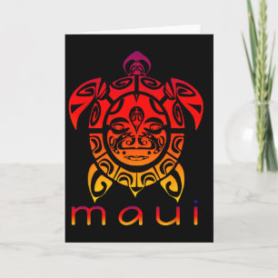 Hawaii Sea Vivid Turtle Card