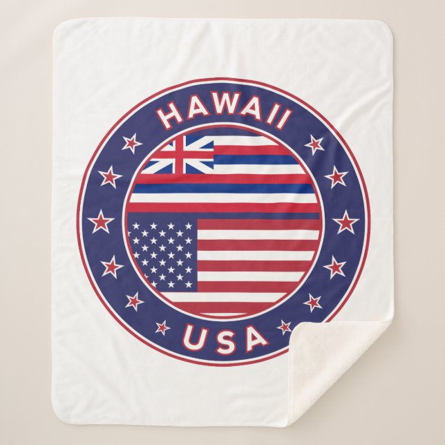 Hawaii Sherpa Blanket (Front)