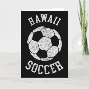 Hawaii Soccer Retro Distressed 90's Vintage  Card