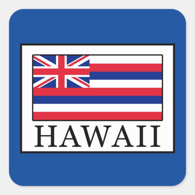 Hawaii Square Sticker (Front)